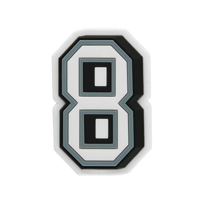 Jibbitz B W Number 8 J03012