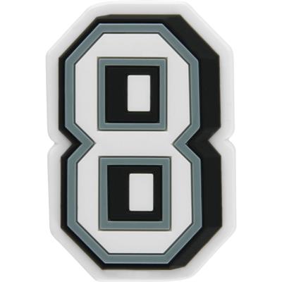 Jibbitz B W Number 8 J03012