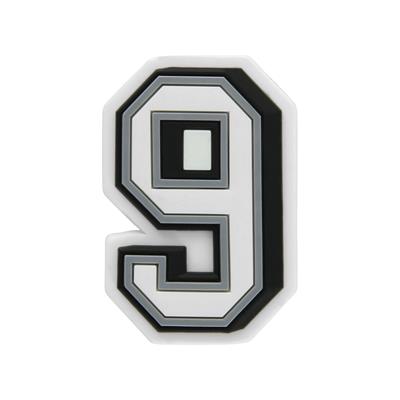 Jibbitz B W Number 9 J03013