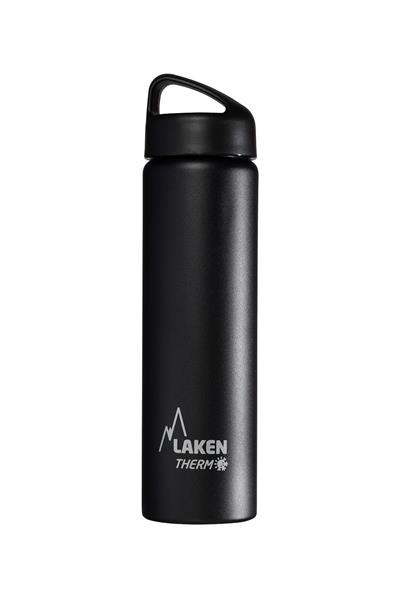 Laken Çelik 18/8 Classic Termos Şişe 1L - Siyah LKTA10N