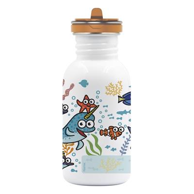 Laken Çelik 18/8 Flow Basic Şişe 0,50L - Sea Friends LKBSFSF