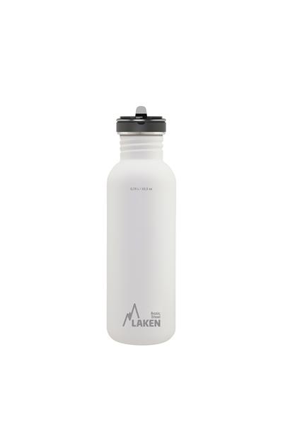 Laken Çelik 18/8 Flow Basic Şişe 0,75L - Beyaz LKBSF75BL