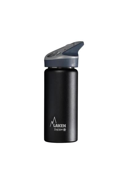 Laken Çelik 18/8 Jannu Termos Şişe 0,50L - Siyah LKTJ5N