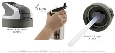 Laken 18/8 P.Çelik Summit Termos Şişe 0,50-Çelik LKTS5