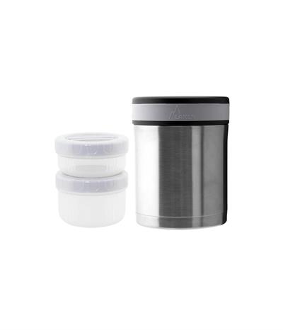 Laken Çelik 18/8 Termos Yemek Sefer Tası+Nprn Kılıflı 1L - Pitxitxi LKLP10P
