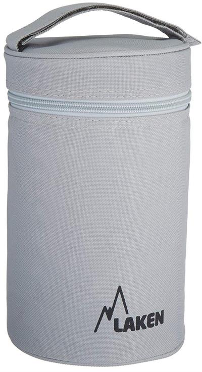 Laken Çelik 18/8 Termos Yemek Sefer Tası+Nprnn Kılıflı 1,5L - Gri LKP15