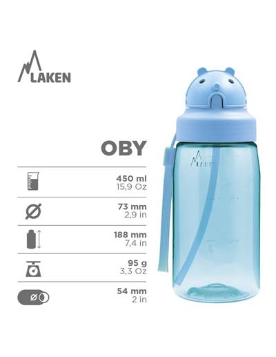 Laken OBY Kapaklı TRITAN Şişe 0,45L- ECO ROBOT LKOBYER