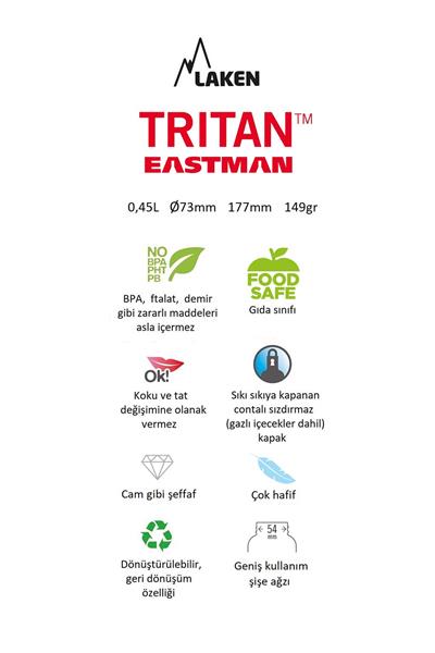 Laken Tritan Summit Şişe 0,45L - Pembe LKTNS4P