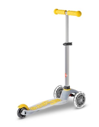Mini Micro DELUXE FLUX LED NEON YELLOW Scooter MCR.MMD205