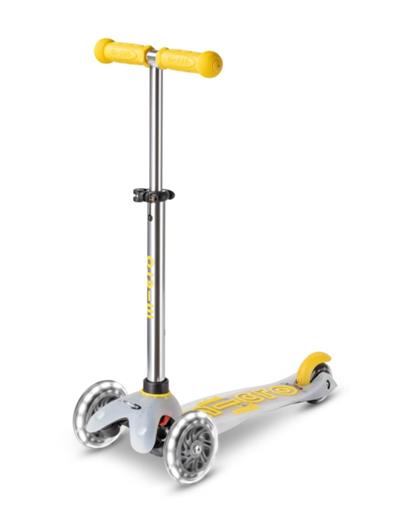 Mini Micro DELUXE FLUX LED NEON YELLOW Scooter MCR.MMD205