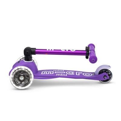 Mini Micro  DELUXE FOLDABLE LED PURPLE Çocuk Scooter MCR.MMD199