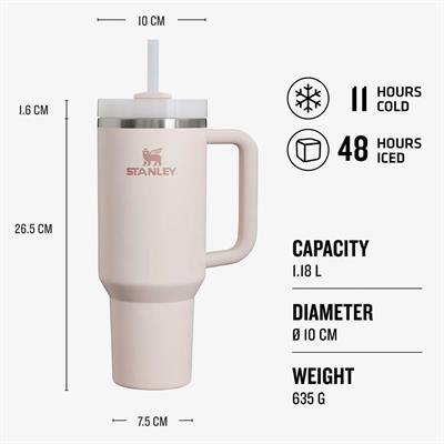 Stanley 40OZ QNCHR 2.0 FLWSTATE TUMB ROSE QRTZ 2.0-EU Termos AS1013230023