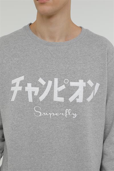 Superfly Bisiklet Yaka Erkek Sweatshirt SPF101232313408