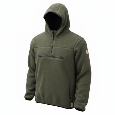 Superfly Kapüşonlu Yarım Fermuar Erkek Polar Sweatshirt SPF101222211632