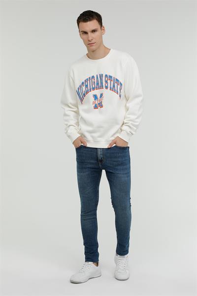 Superfly Michigan State Bisiklet Yaka Erkek Sweatshirt SPF101232313117