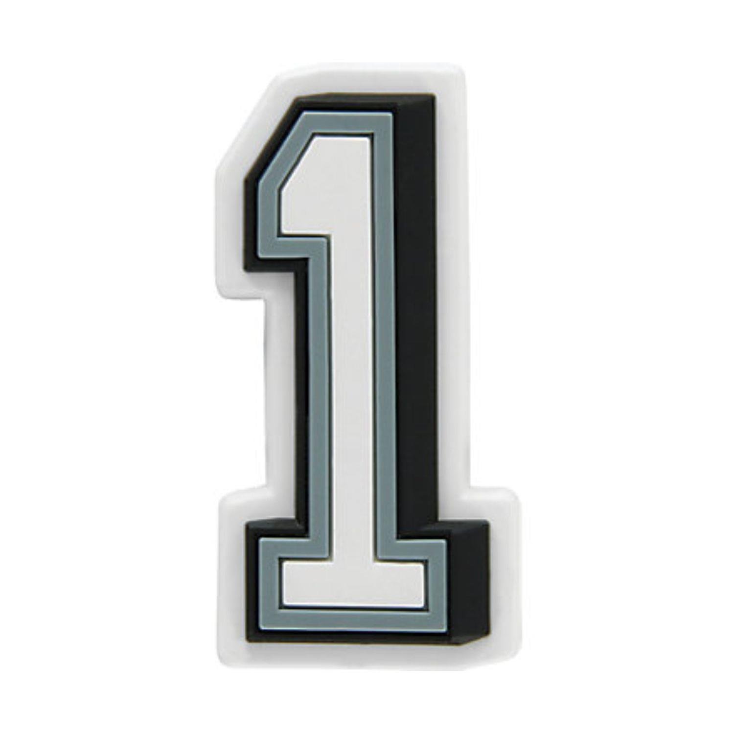 Jibbitz B W Number 1 J03005