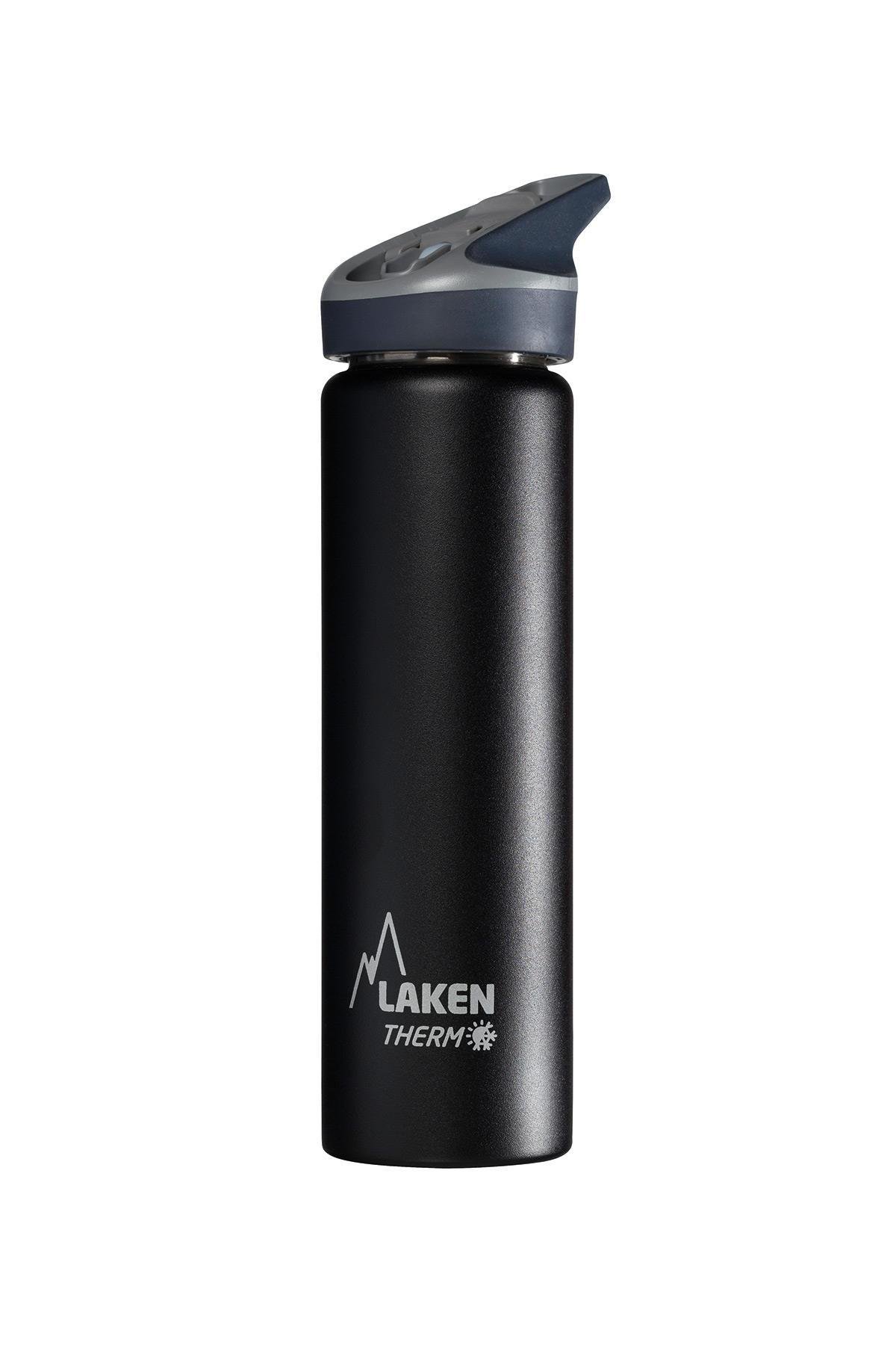 Laken Çelik 18/8 Jannu Termos Şişe 0,75L - Siyah LKTJ7N
