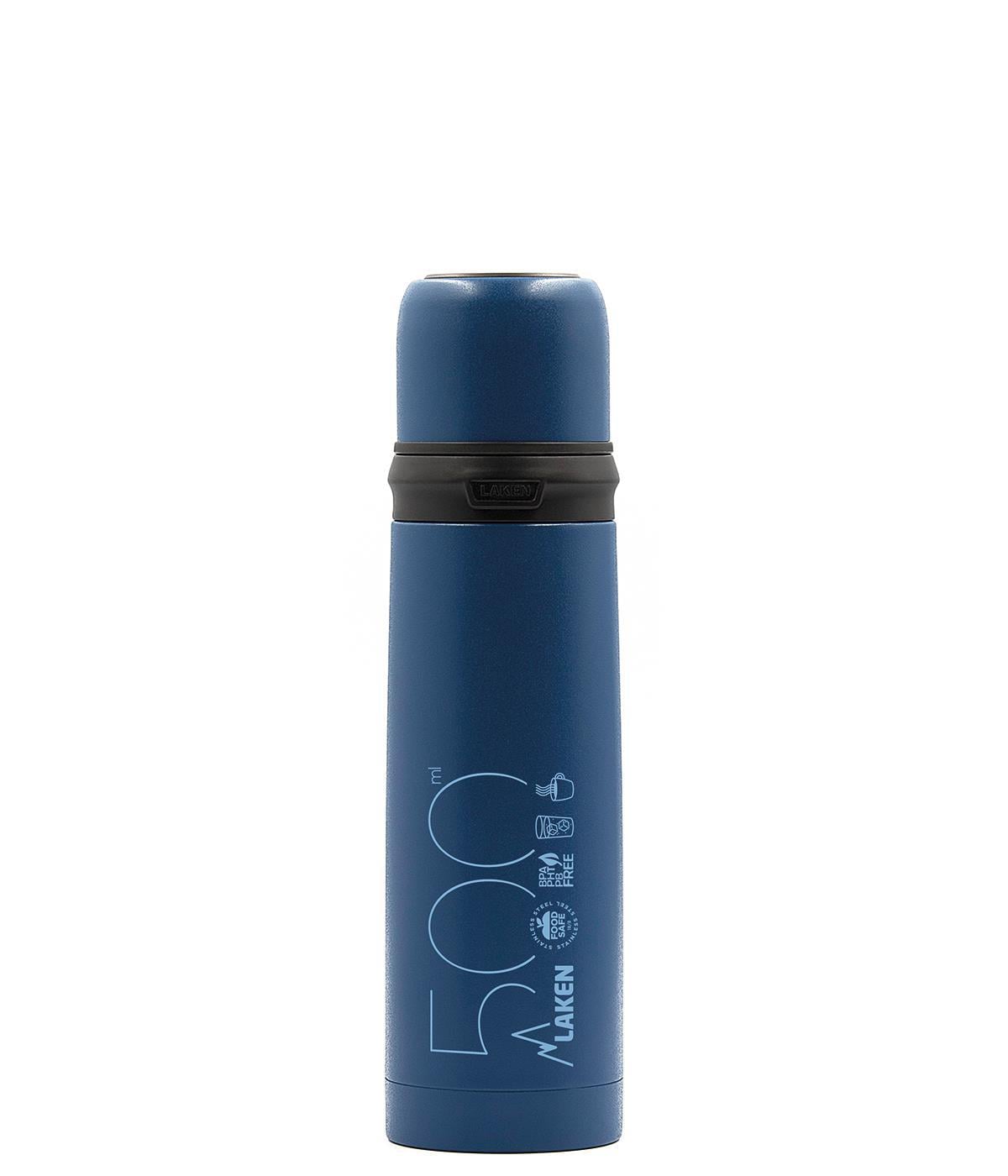 Laken Çelik 18/8 Termos+Neopren Kılflı 0,50L - Mavi LK180050A