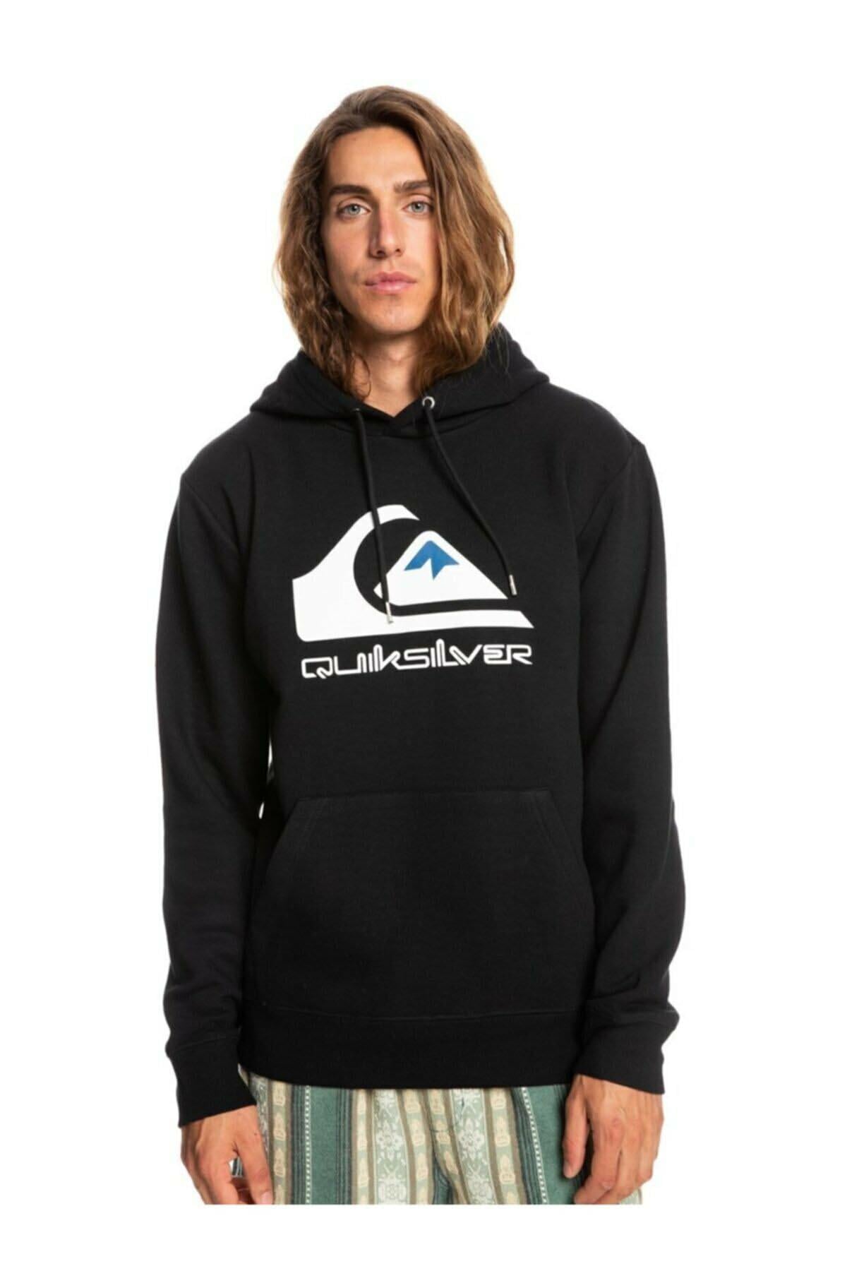 Quiksilver Big Logo Hood Sweatshirt Eqyft04450 Kvj0 Erkek