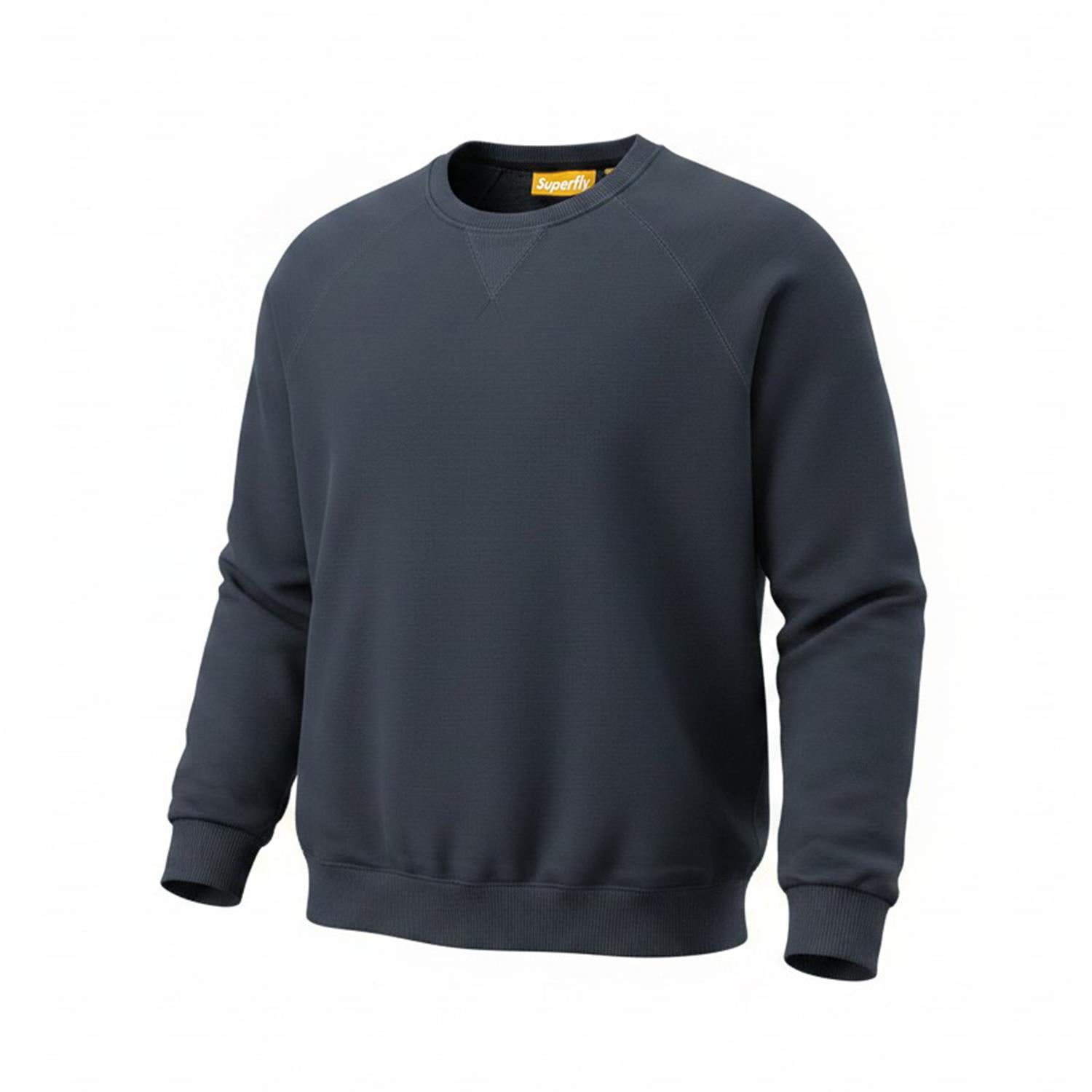Superfly Bisiklet Yaka Erkek Basic Sweatshirt SPF101232323601