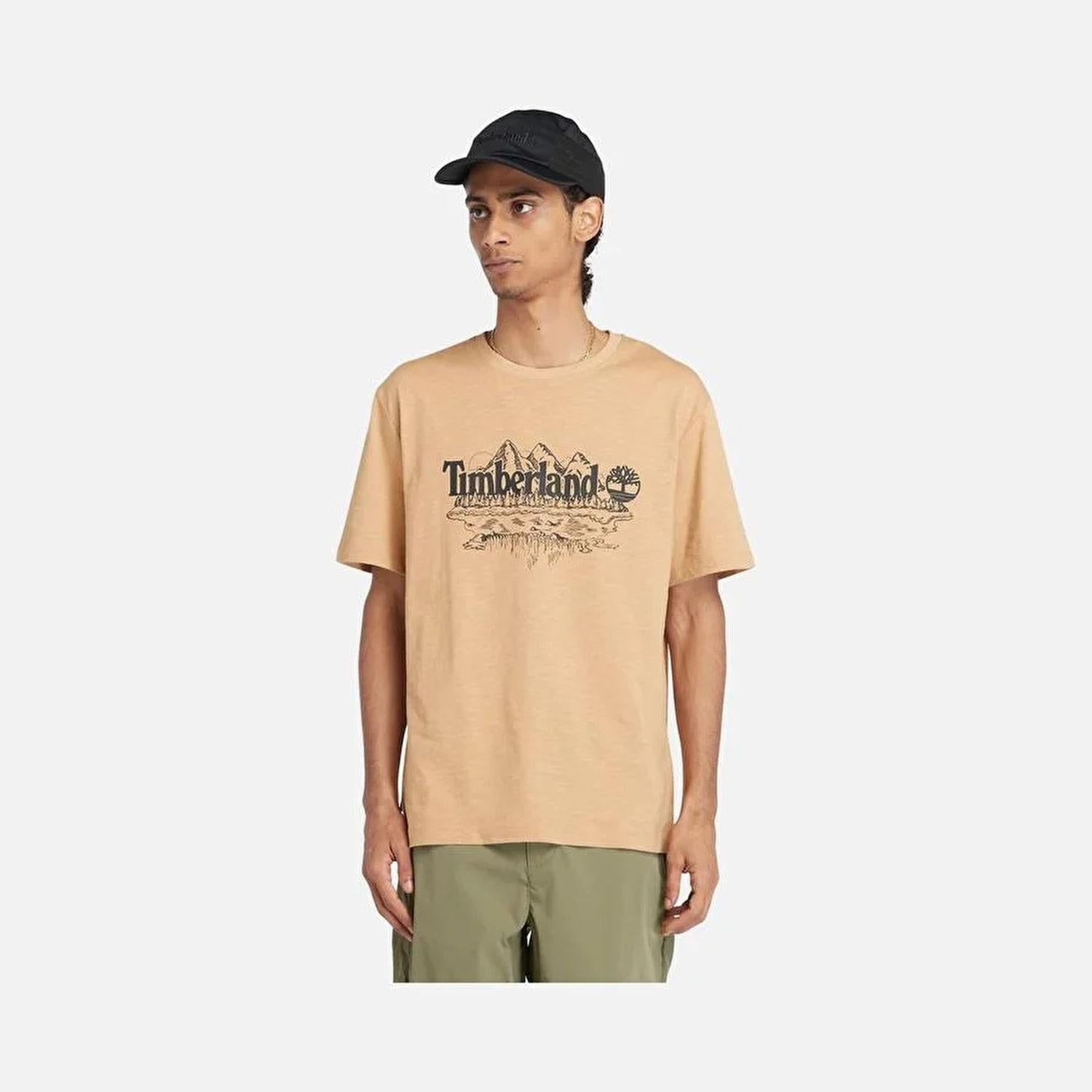 Timberland Short Sleeve Graphic Slub Tee Erkek T-Shirt TB0A5UFUEH31