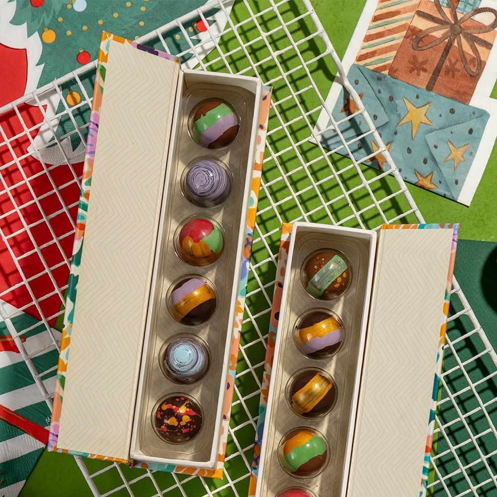Yılbaşı Özel 6'lü Bonbon Çikolata Kutusu