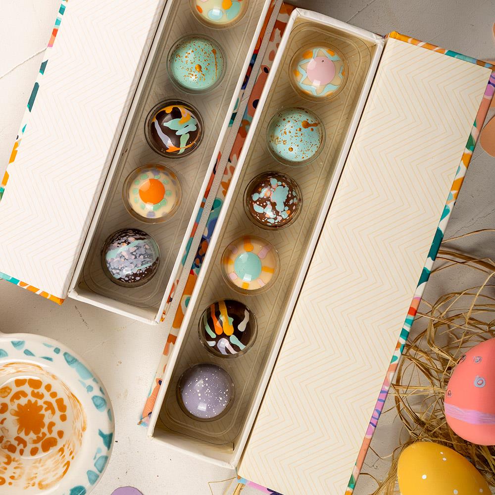 Paskalya (Easter) Bayramına Özel Tasarım 6'lı Bonbon Çikolata Kutusu