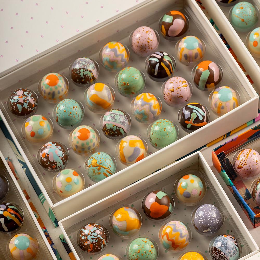 Paskalya (Easter) Bayramına Özel Tasarım 24'lü Bonbon Çikolata Kutusu