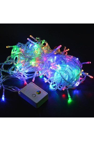 100lük Renkli Adaptörlü RGB Led Işık 6.5 Metre