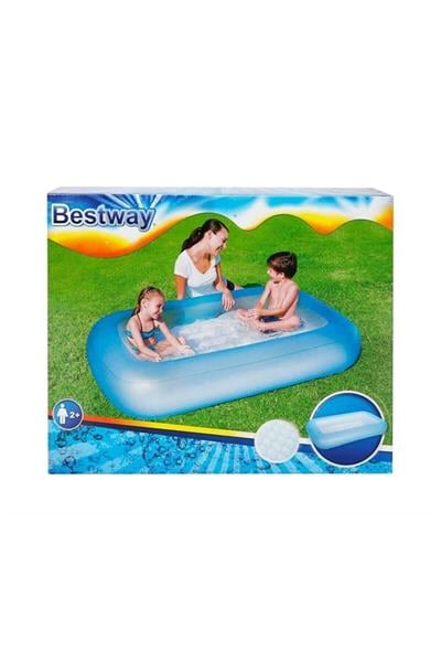Bestway 165x104x25 cm Şişme Tabanlı Çocuk Havuzu W51115 Turkuaz