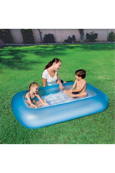 Bestway 165x104x25 cm Şişme Tabanlı Çocuk Havuzu W51115 Turkuaz