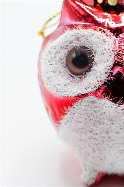 4lü Baykuş Süs Yılbaşı Çam Ağacı Süsü 10cm