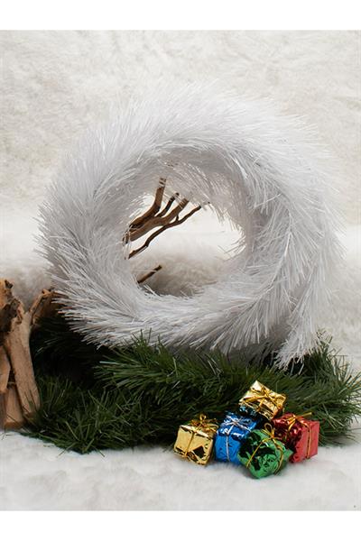 5 Metre Yılbaşı Çam Kapı Garlandı Beyaz