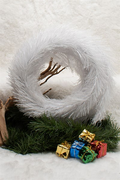 5 Metre Yılbaşı Çam Kapı Garlandı Beyaz