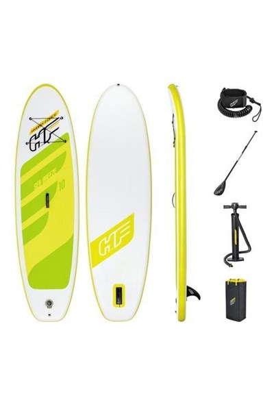 65340 Paddle Şişme Kano Sörf Tahtası-çantalı Set Kürek Ve Pompa Dahil 305x84x12 Cm