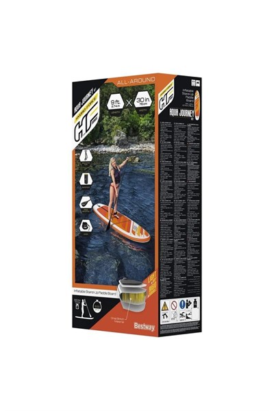 65349 Şişme Kano Sörf Tahtası-Çantalı Set Kürek 274x76x12 cm + Pompa