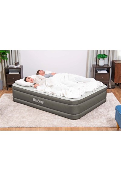 69050 Çift Kişilik Şişme Yatak 203x152x46 Cm - Elektrikli Pompalı