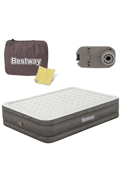 69050 Çift Kişilik Şişme Yatak 203x152x46 Cm - Elektrikli Pompalı