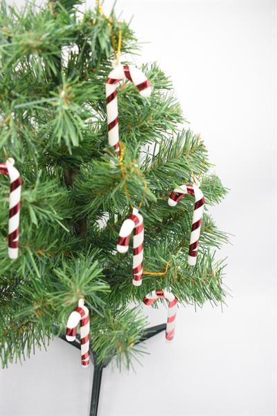 6lı Şeker Kamışı Yılbaşı Süs 11cm