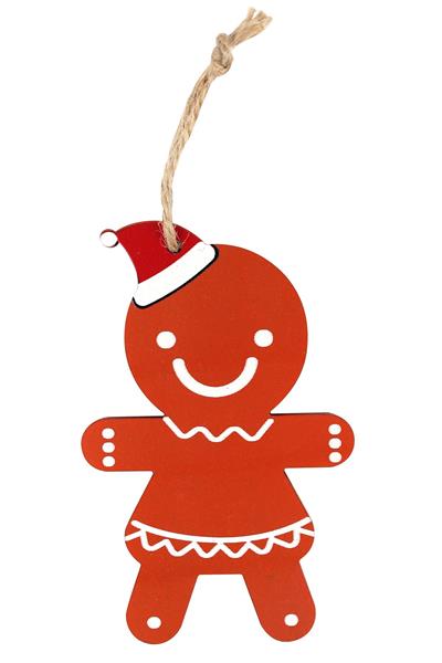 8 Adet Pancake Man 10*6cm Yılbaşı Süsü