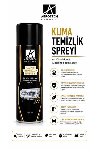 AEROTECH KLİMA TEMİZLİK KÖPÜK SPREYİ 400 ML
