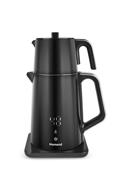 Artfood Royaltea Cooltouch 1798H Dokunmatik Paslanmaz Çelik Konuşan Çay Makinesi Siyah