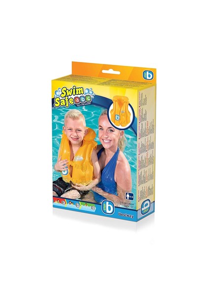 BESTWAY 32034  Sarı Çocuk Can Yeleği 