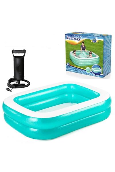 Bestway 54005 Büyük Boy Şişme Havuz 200x148x46cm + Pompa 
