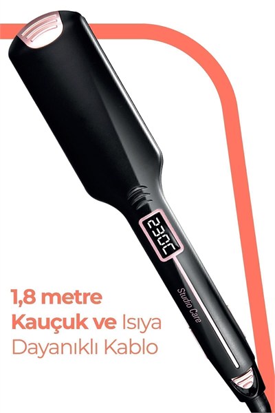 Bloom Dijital Ekranlı Turmalin Seramik Kalın Plakalı Saç Düzleştirici