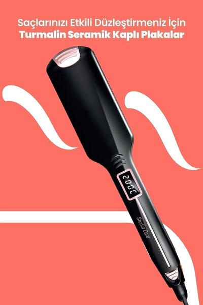 Bloom Dijital Ekranlı Turmalin Seramik Kalın Plakalı Saç Düzleştirici