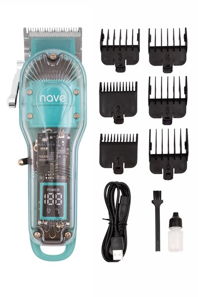 Bq-01 Kablosuz Profesyonel Tıraş Makinesi | T-bıçaklı, Lcd Ekranlı, Usb Şarjlı, 6 Taraklı