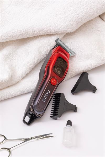 BQ-02 T Bıçaklı Şarjlı Tıraş Makinesi LED Ekranlı, Profesyonel Sakal & Saç Kesim