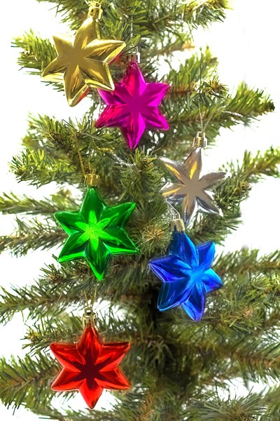 Çam Ağacı Süsü 6lı Renkli Cici Yıldız Starmie