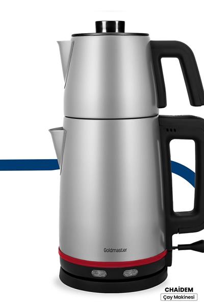 Chaidem Xl 2200 Watt Paslanmaz Çelik Damlatmaz Çelik Çay Makinesi Ve Su Isıtıcısı Inox